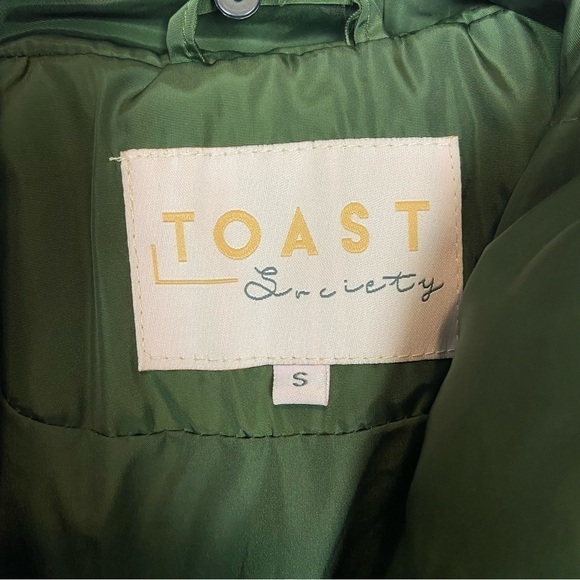 Toast Society Jupiter Puffer Jacket in Khaki Size S - Picture 13 of 16
